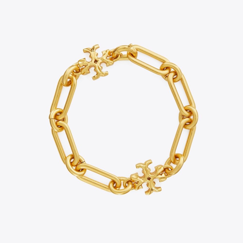 Tory Burch Roxanne Chain Bracelet in Tory Gold (Brand New) - Picture 5 of 7